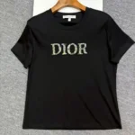 Dior 'Plan de Paris' Embroidered T-Shirt Black