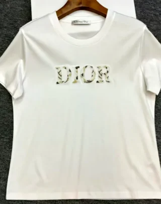 Dior 'Plan de Paris' Embroidered T-Shirt White