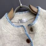 Dior Ribbed Henley Sweater White 1