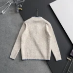 Dior Ribbed Henley Sweater White 3