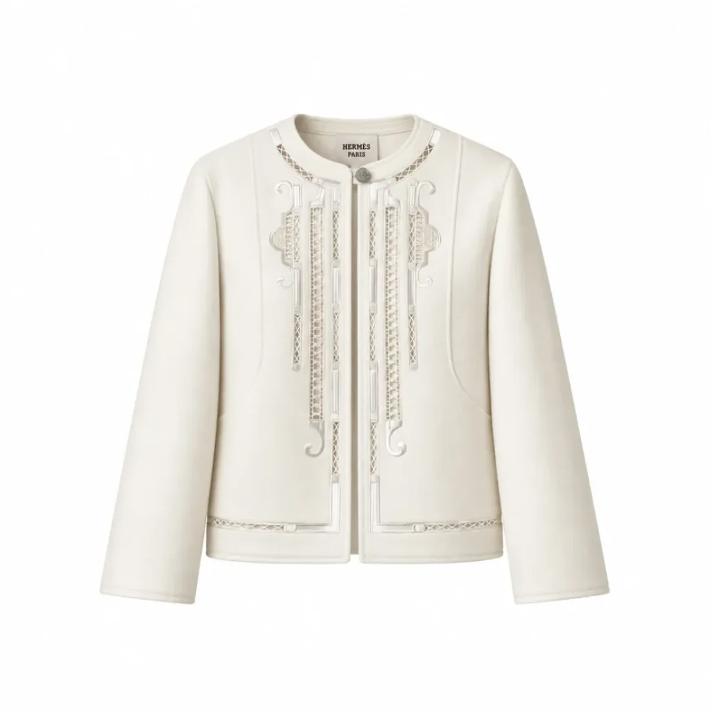 Hermès Embroidered Wool Jacket