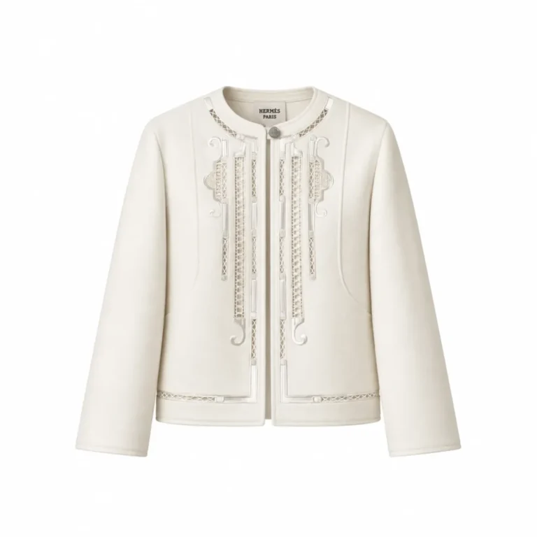Hermès Embroidered Wool Jacket