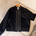 Hermès Embroidered Wool Jacket Black