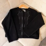 Hermès Embroidered Wool Jacket Black 2