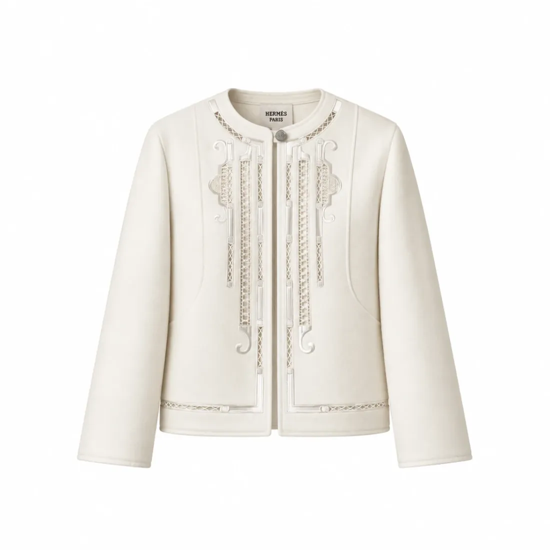 Hermès Embroidered Wool Jacket Hermès Embroidered Wool Jacket