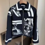 Hermès Equestrian Harness Embroidered Zip Jacket (2)