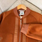 Hermès Harness Motif Leather-Patch Bomber Jacket 3