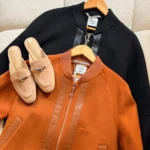Hermès Harness Motif Leather-Patch Bomber Jacket Mc 2