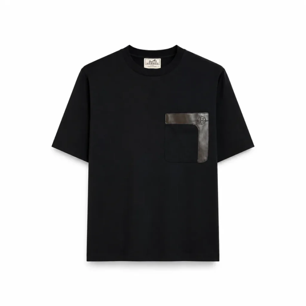 Hermès Leather Detail Pocket T-Shirt