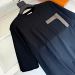 Hermès Leather Detail Pocket T-Shirt Black