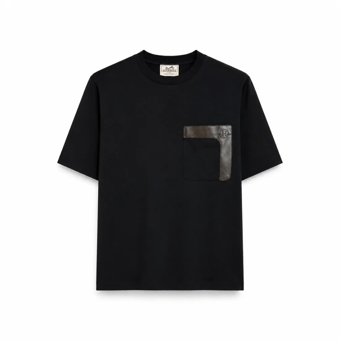 Hermès Leather Detail Pocket T-Shirt Hermès Leather Detail Pocket T-Shirt