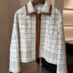 Hermès Mosaic Pattern Embroidered Zip Jacket 2
