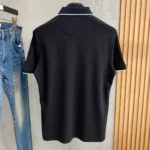Loewe Anagram Embroidered Polo Shirt Black 2