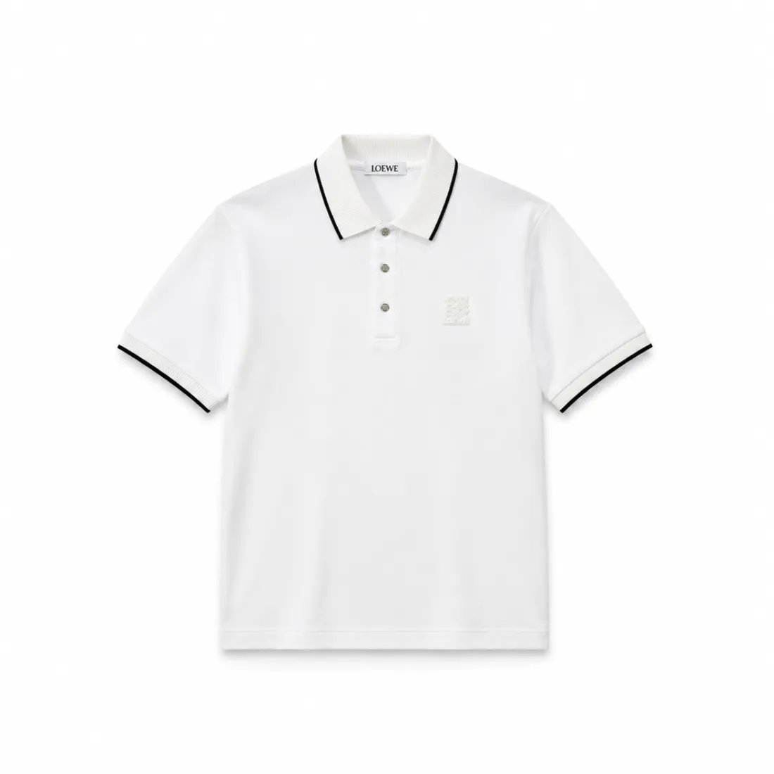 Loewe Anagram Embroidered Polo Shirt
