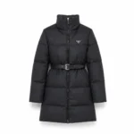 Prada Signature Belted Puffer Coat