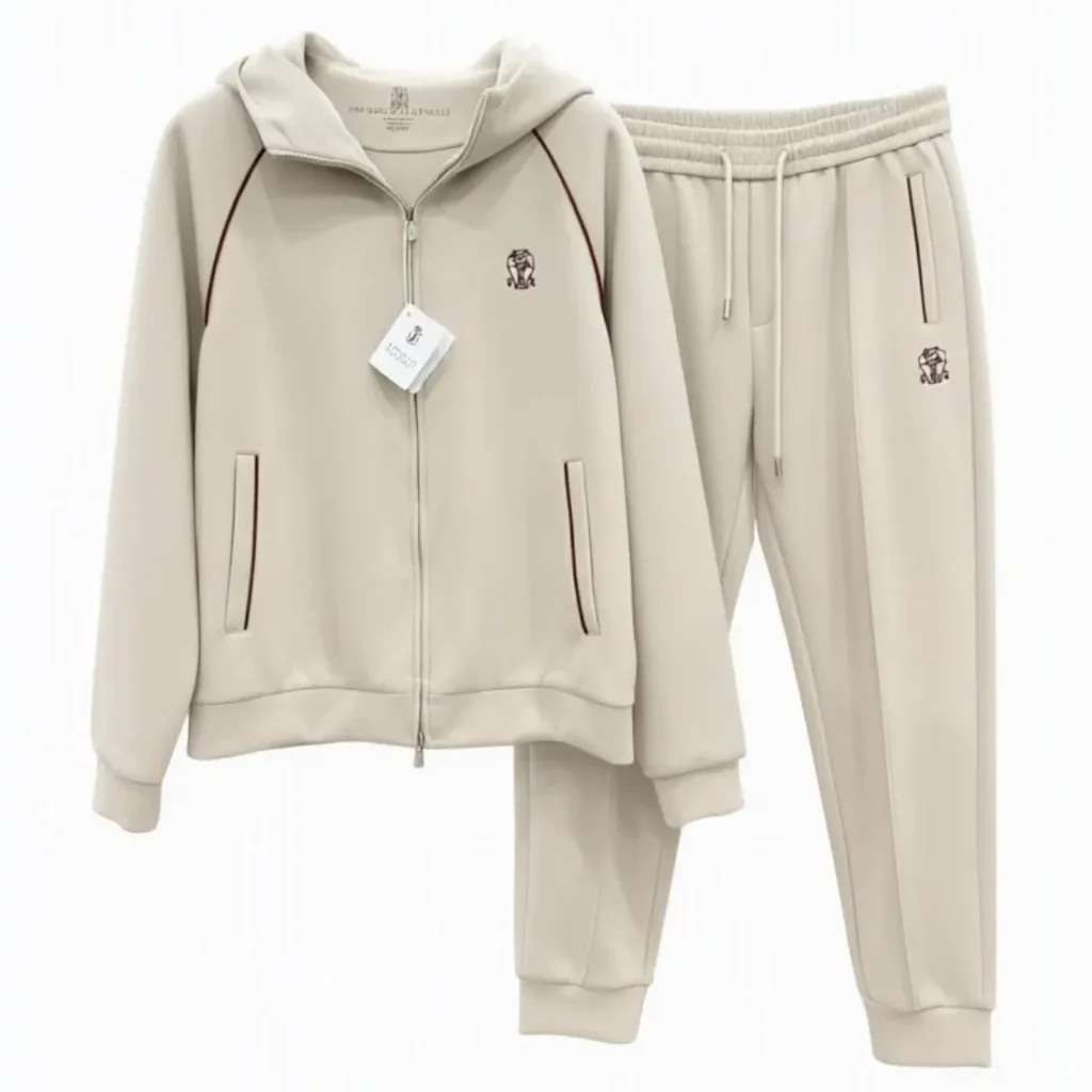 Brunello Cucinelli Style Piping-Trimmed