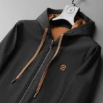 Ermenegildo Zegna Luxury Hooded Zip-Up Tracksuit Set