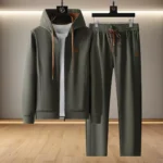Ermenegildo Zegna Luxury Hooded Zip-Up Tracksuit Set