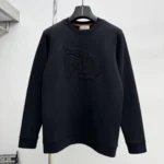 Hermes Crewneck Sweatshirt with Embossed Horse Motif
