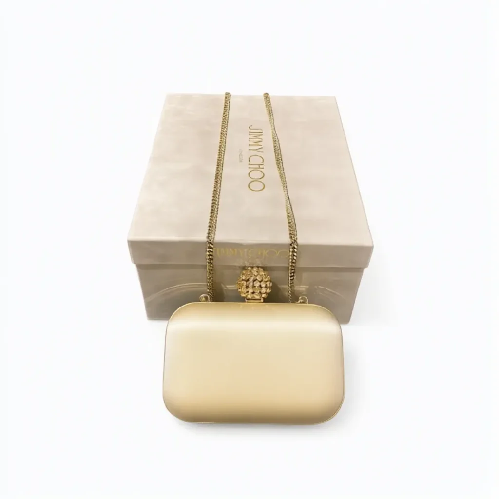 Jimmy Choo Satin Box Clutch
