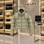 Prada Glossy Re-Nylon Puffer Jacket