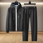 Prada Style Triangle Logo Hooded